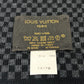 LOUIS VUITTON M70249 Echarpe LV Damier Rouge Wool Scarf Men's Black/Blue