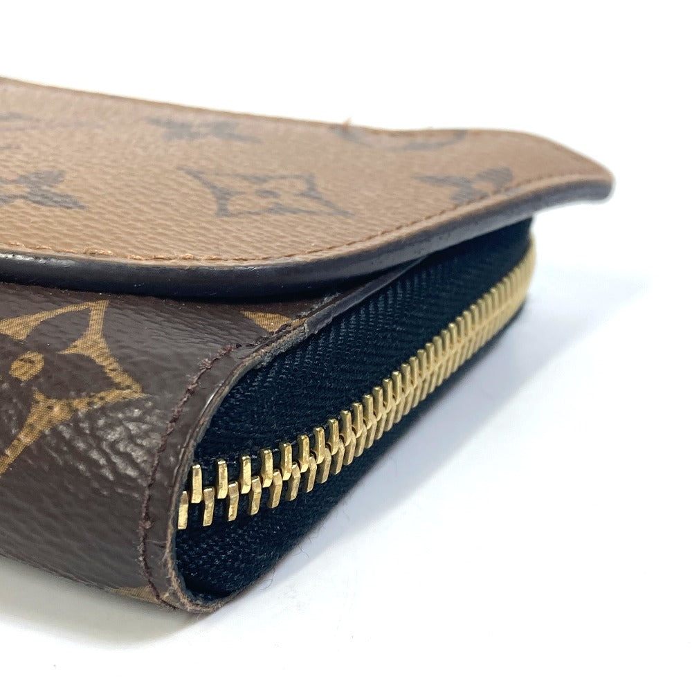 LOUIS VUITTON M68796 Monogram Reverse Zippy Wallet Shady Long Wallet in Monogram Reverse Canvas, Brown