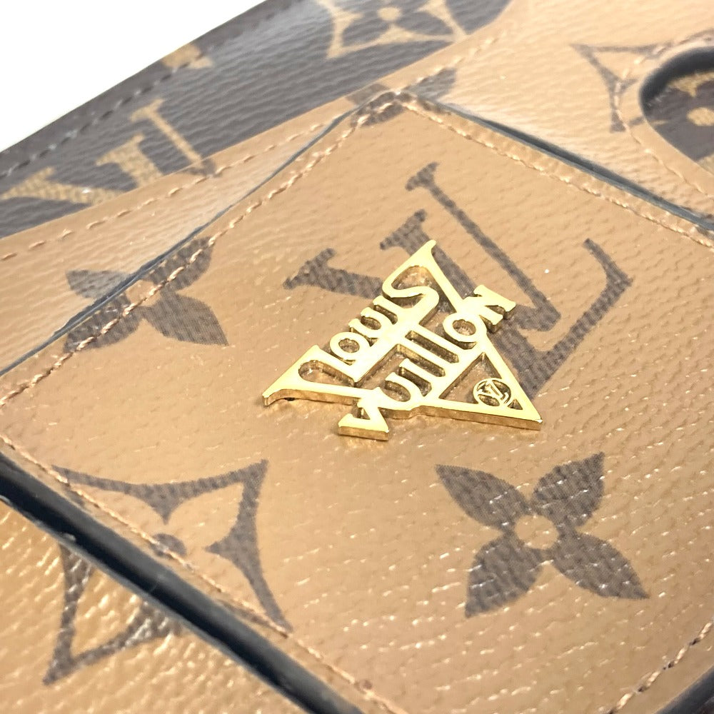 LOUIS VUITTON M68796 Monogram Reverse Zippy Wallet Shady Long Wallet in Monogram Reverse Canvas, Brown