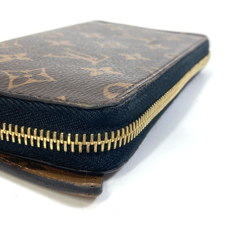 LOUIS VUITTON M68796 Monogram Reverse Zippy Wallet Shady Long Wallet in Monogram Reverse Canvas, Brown
