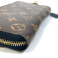 LOUIS VUITTON M68796 Monogram Reverse Zippy Wallet Shady Long Wallet in Monogram Reverse Canvas, Brown