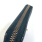 GUCCI 496317 Sherry Line GUCCI Logo Print Round Zipper Long Wallet Leather Men's Black