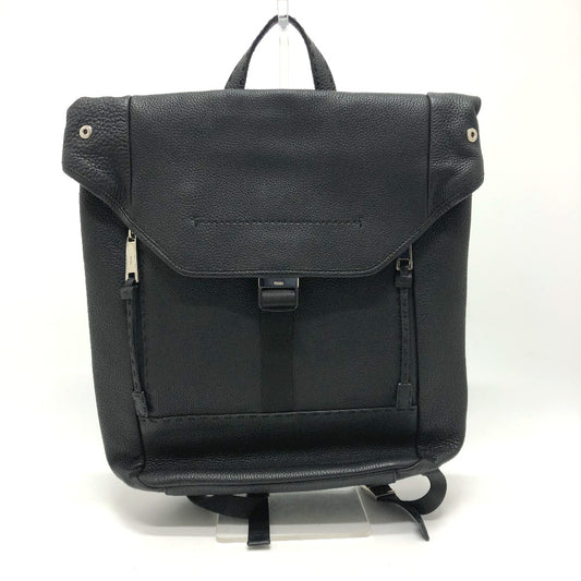 FENDI 7VZ011 バックパック カバン リュックサック レザー メンズ ブラック
