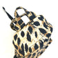 BALENCIAGA 580026 Leopard Print Mini Backpack, Nylon, Women's, Beige