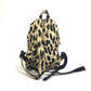 BALENCIAGA 580026 Leopard Print Mini Backpack, Nylon, Women's, Beige