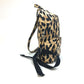 BALENCIAGA 580026 Leopard Print Mini Backpack, Nylon, Women's, Beige