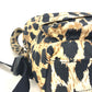 BALENCIAGA 580026 Leopard Print Mini Backpack, Nylon, Women's, Beige
