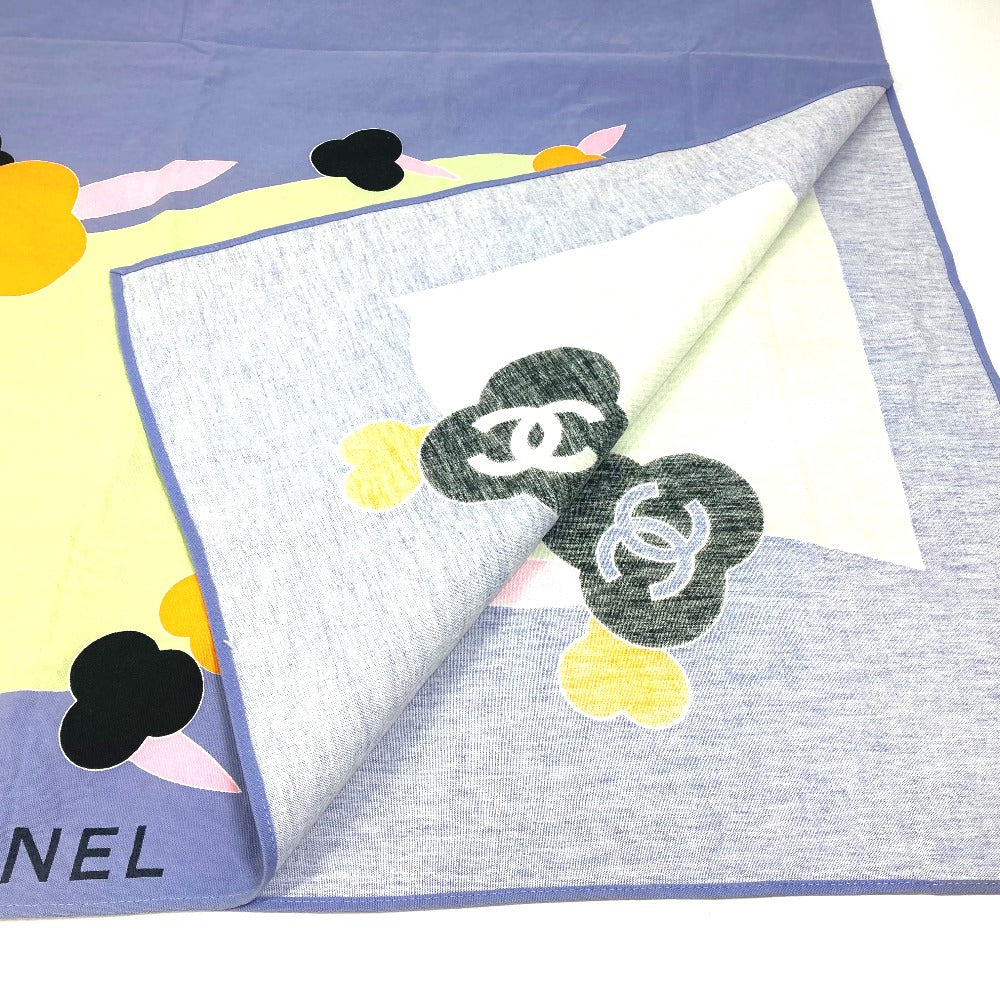 CHANEL Camellia Interior Cloth Towel, Cotton, Women's, Multicolor