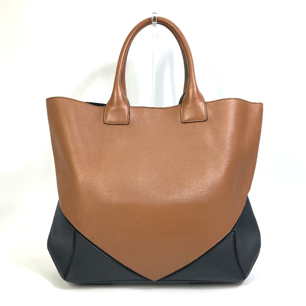 GIVENCHY two-tone shoulder bag, tote bag, handbag, leather, women's, brown and black