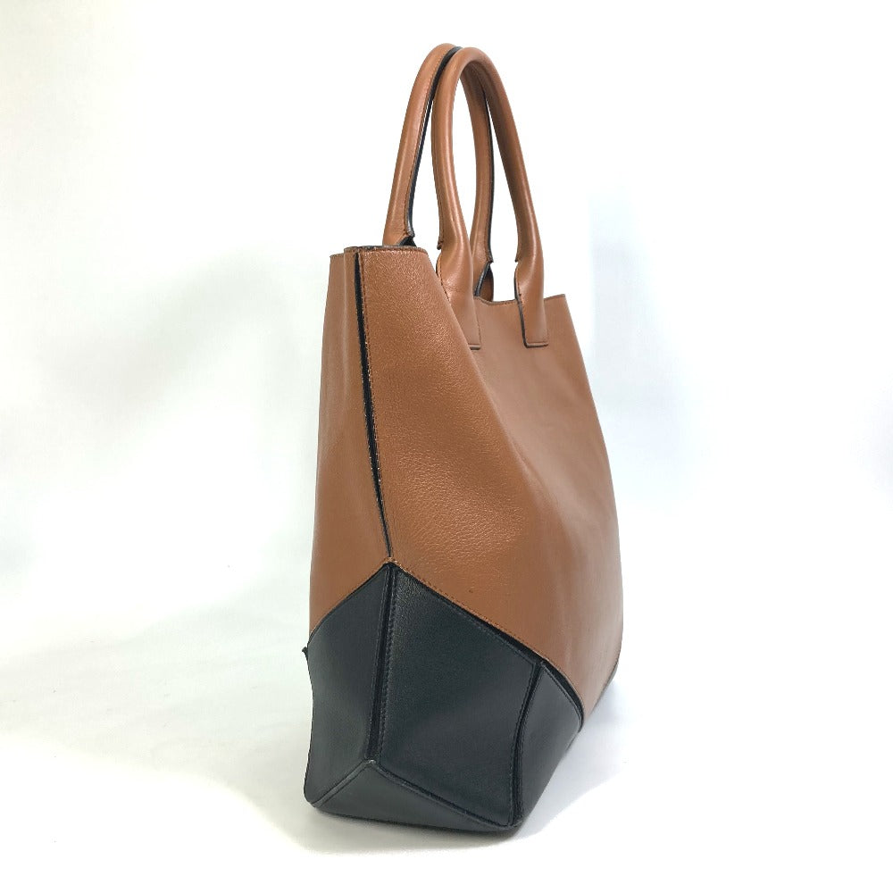GIVENCHY two-tone shoulder bag, tote bag, handbag, leather, women's, brown and black