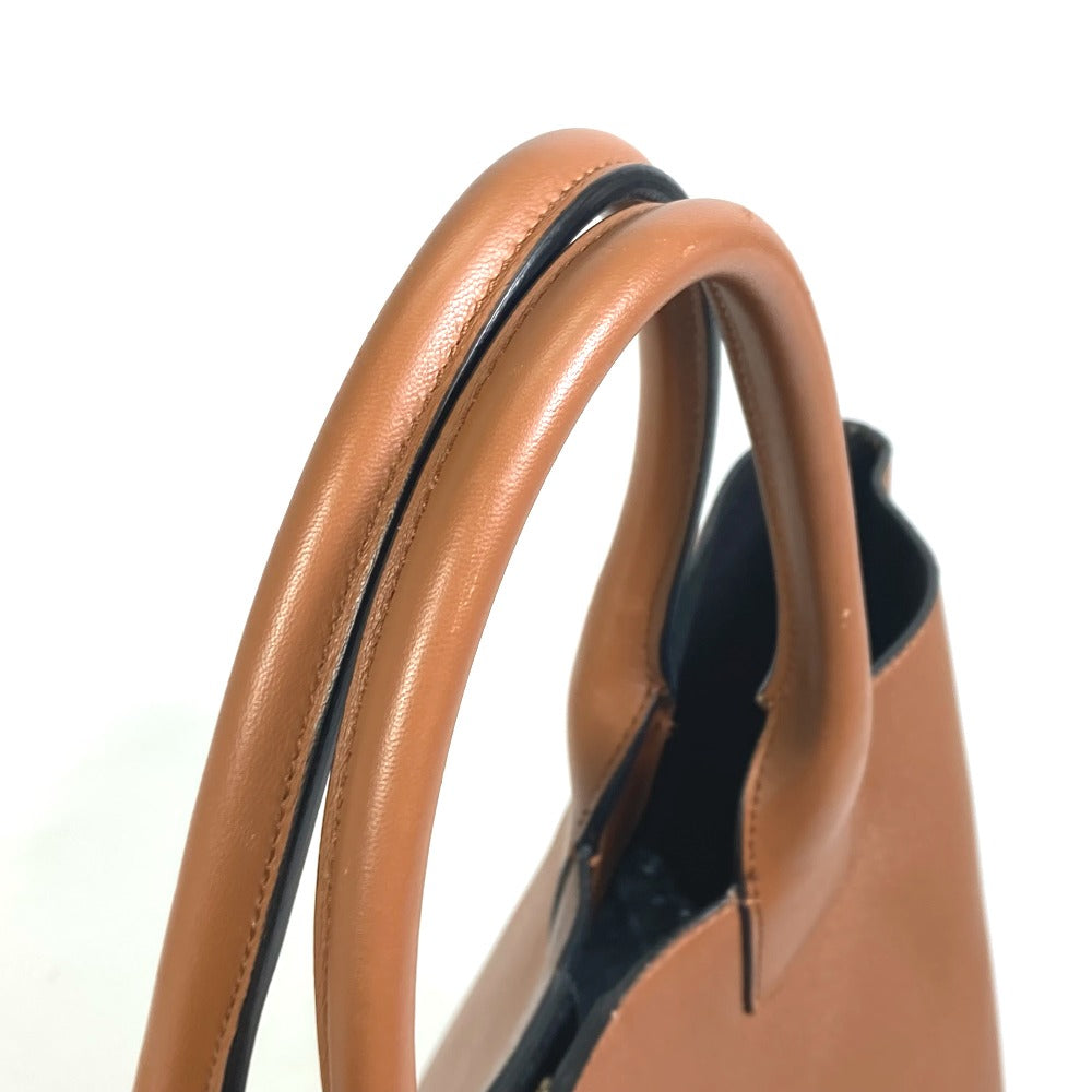 GIVENCHY two-tone shoulder bag, tote bag, handbag, leather, women's, brown and black