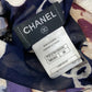 CHANEL P37278 Sheer Short Sleeve Coco Mark CC Camellia Button Top Apparel Silk Blouse Women's Multicolor