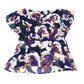 CHANEL P37278 Sheer Short Sleeve Coco Mark CC Camellia Button Top Apparel Silk Blouse Women's Multicolor