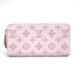 LOUIS VUITTON M81426 Monogram Mahina Zippy Wallet, Round Zip Long Wallet, Monogram Mahina Leather, Women's, Guimauve Purple