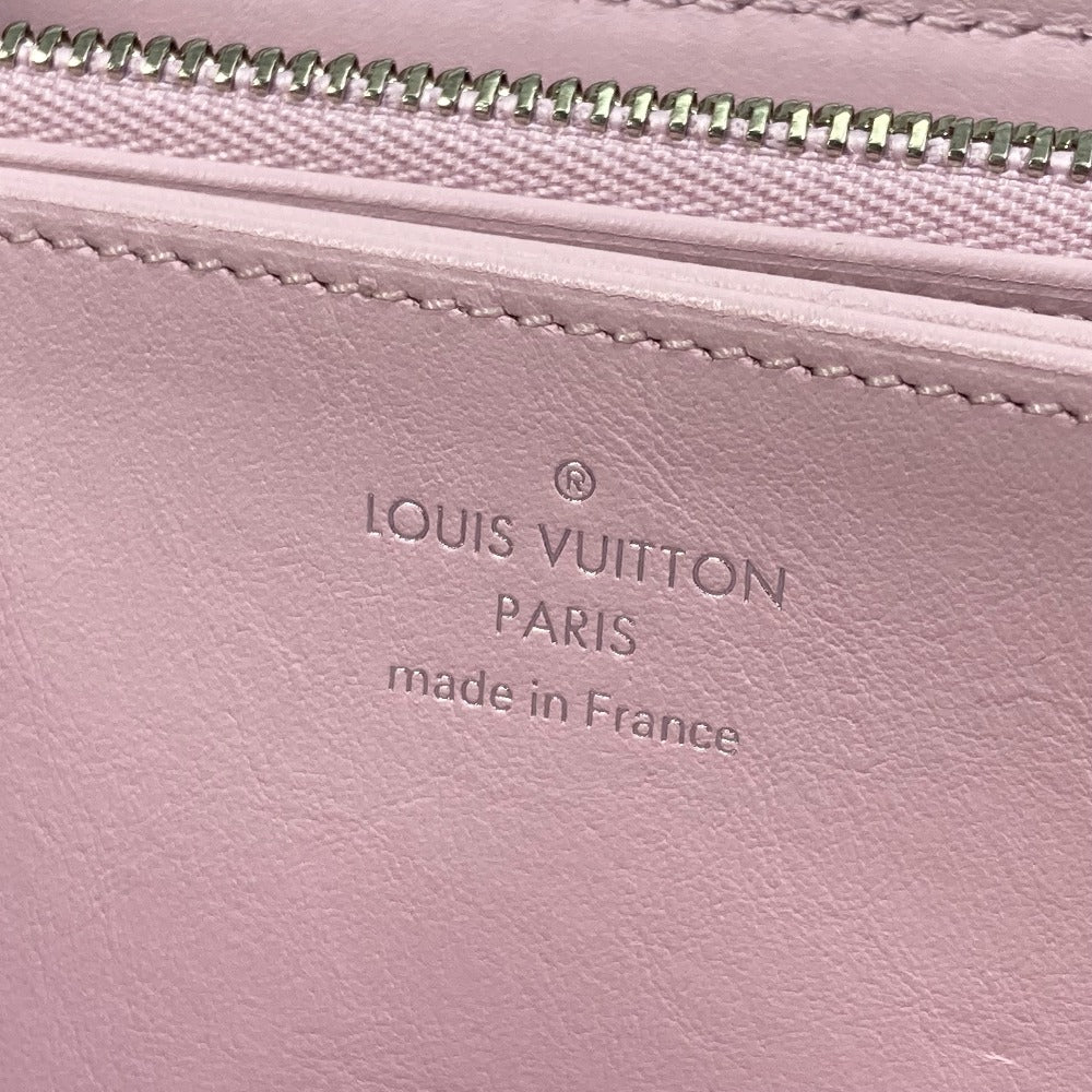 LOUIS VUITTON M81426 Monogram Mahina Zippy Wallet, Round Zip Long Wallet, Monogram Mahina Leather, Women's, Guimauve Purple