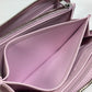 LOUIS VUITTON M81426 Monogram Mahina Zippy Wallet, Round Zip Long Wallet, Monogram Mahina Leather, Women's, Guimauve Purple