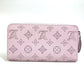 LOUIS VUITTON M81426 Monogram Mahina Zippy Wallet, Round Zip Long Wallet, Monogram Mahina Leather, Women's, Guimauve Purple