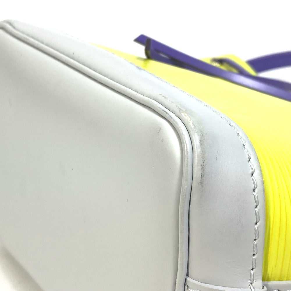 LOUIS VUITTON M42501 エピ ミニバッグ ナノノエ カバン トリコロールカラー ポシェット 斜め掛け ショルダーバッグ エピレザー レディース イエロー