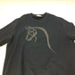HERMES Cheval Horse Leather Patch Sweatshirt, Long Sleeve, Cotton, Men's, Black