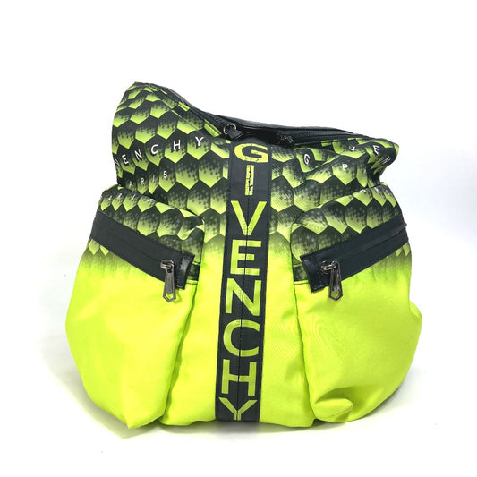 GIVENCHY ロゴ バックパック カバン リュックサック ナイロン メンズ イエロー