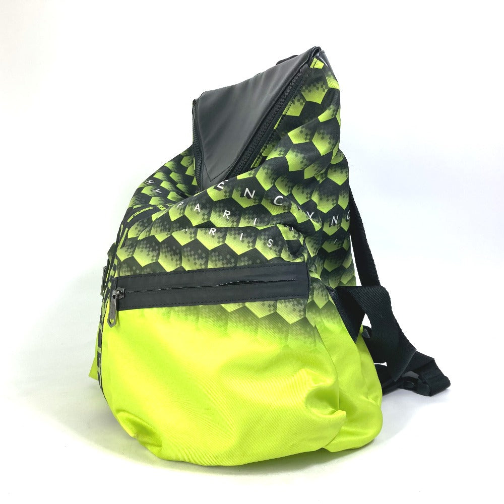 GIVENCHY logo backpack, nylon, men's, yellow