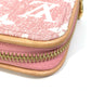 LOUIS VUITTON M81182 Monogram Denim Zippy Wallet, Round Zipper Long Wallet, Monogram Denim, Women's, Pink