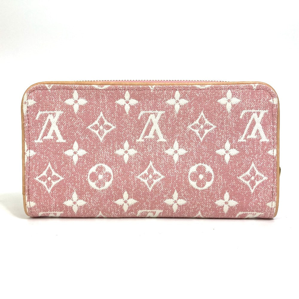 LOUIS VUITTON M81182 Monogram Denim Zippy Wallet, Round Zipper Long Wallet, Monogram Denim, Women's, Pink