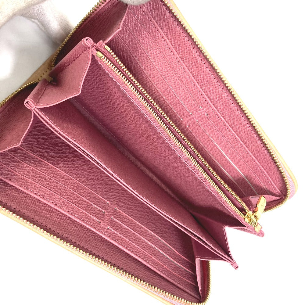 LOUIS VUITTON M81182 Monogram Denim Zippy Wallet, Round Zipper Long Wallet, Monogram Denim, Women's, Pink