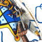 LOEWE Anagram Waist Bag, Shoulder Bag, PAULA'S IBIZA Canvas Body Bag for Men, White and Blue