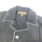 LOUIS VUITTON Monogram Pajama Shirt with Pouch, Men's Long Sleeve Cotton Shirt, Black