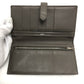 HERMES H hardware, Bearn soufflé bifold long wallet, Epsom leather, women's, Etain, gray