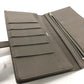 HERMES H hardware, Bearn soufflé bifold long wallet, Epsom leather, women's, Etain, gray