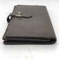 HERMES H hardware, Bearn soufflé bifold long wallet, Epsom leather, women's, Etain, gray