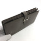 HERMES H hardware, Bearn soufflé bifold long wallet, Epsom leather, women's, Etain, gray