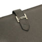 HERMES H hardware, Bearn soufflé bifold long wallet, Epsom leather, women's, Etain, gray