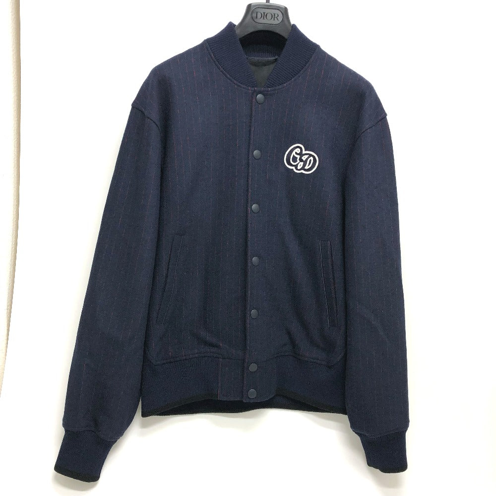 Dior 213J431A0738 Atelier Street Style Wool Blouson Jacket, Men's, Navy