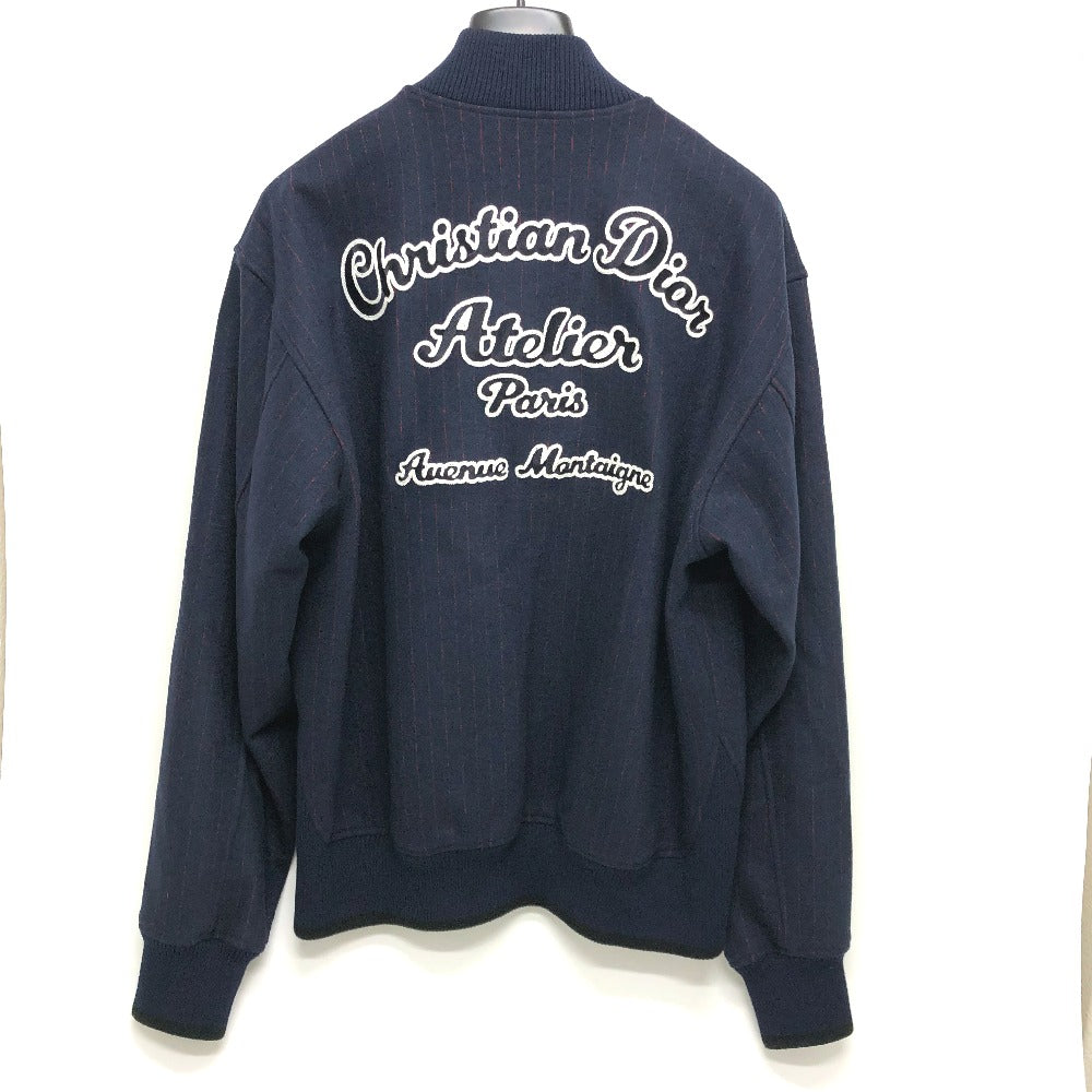 Dior 213J431A0738 Atelier Street Style Wool Blouson Jacket, Men's, Navy