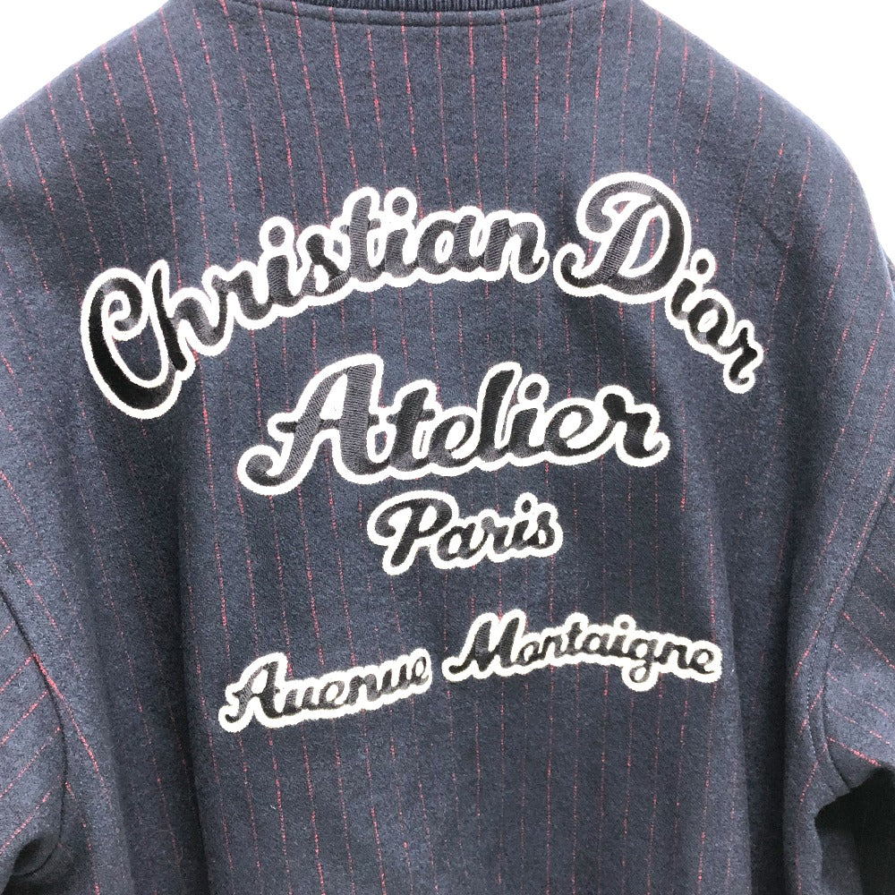 Dior 213J431A0738 Atelier Street Style Wool Blouson Jacket, Men's, Navy