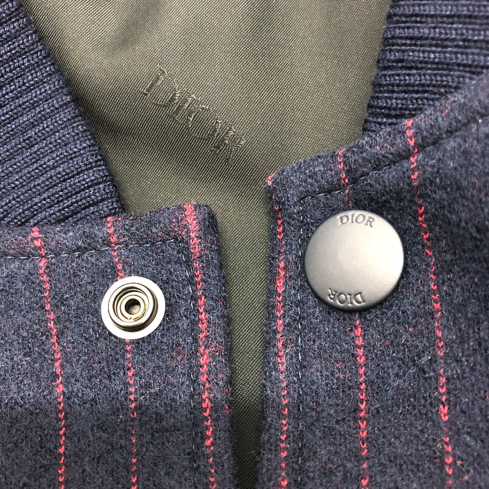 Dior 213J431A0738 Atelier Street Style Wool Blouson Jacket, Men's, Navy