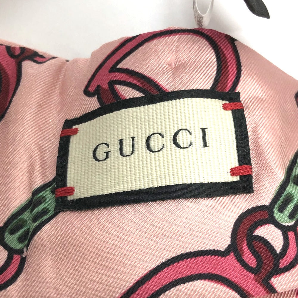 GUCCI 572206 ホースビット ヘアバンド シルク メンズ ピンク