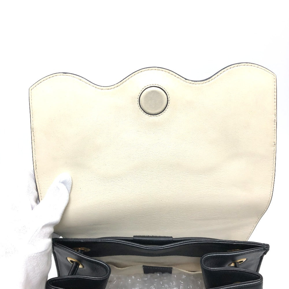 GUCCI 432266 Studded Animalier Backpack in Black Leather for Women