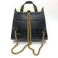 GUCCI 432266 Studded Animalier Backpack in Black Leather for Women