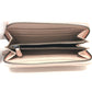 BOTTEGA VENETA 114076 Intrecciato Round Zip Long Wallet in Leather, Women's, Pink