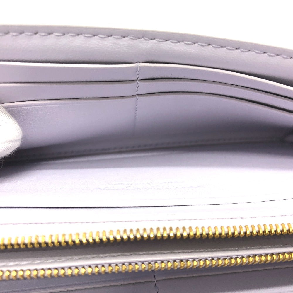 BOTTEGA VENETA 667433 Intrecciato Maxi Bifold Long Wallet in Leather, Women's, Purple
