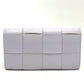 BOTTEGA VENETA 667433 Intrecciato Maxi Bifold Long Wallet in Leather, Women's, Purple