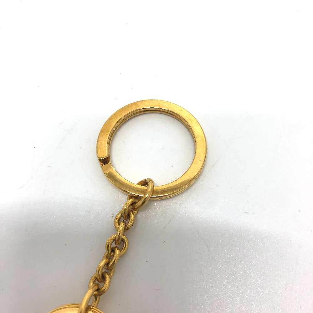 Christian Dior Lady Dior Bag Charm Keychain, Metal, Gold, Women's