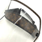 LOUIS VUITTON M76727 Monogram Bijou LV Shield Sun Visor in Monogram Canvas, Brown, Women's