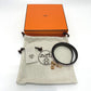 HERMES Cadena/Fashion Accessory Lucky 15 PM Reversible Trouser Belt, Swift Leather, Women's, Pink/Khaki