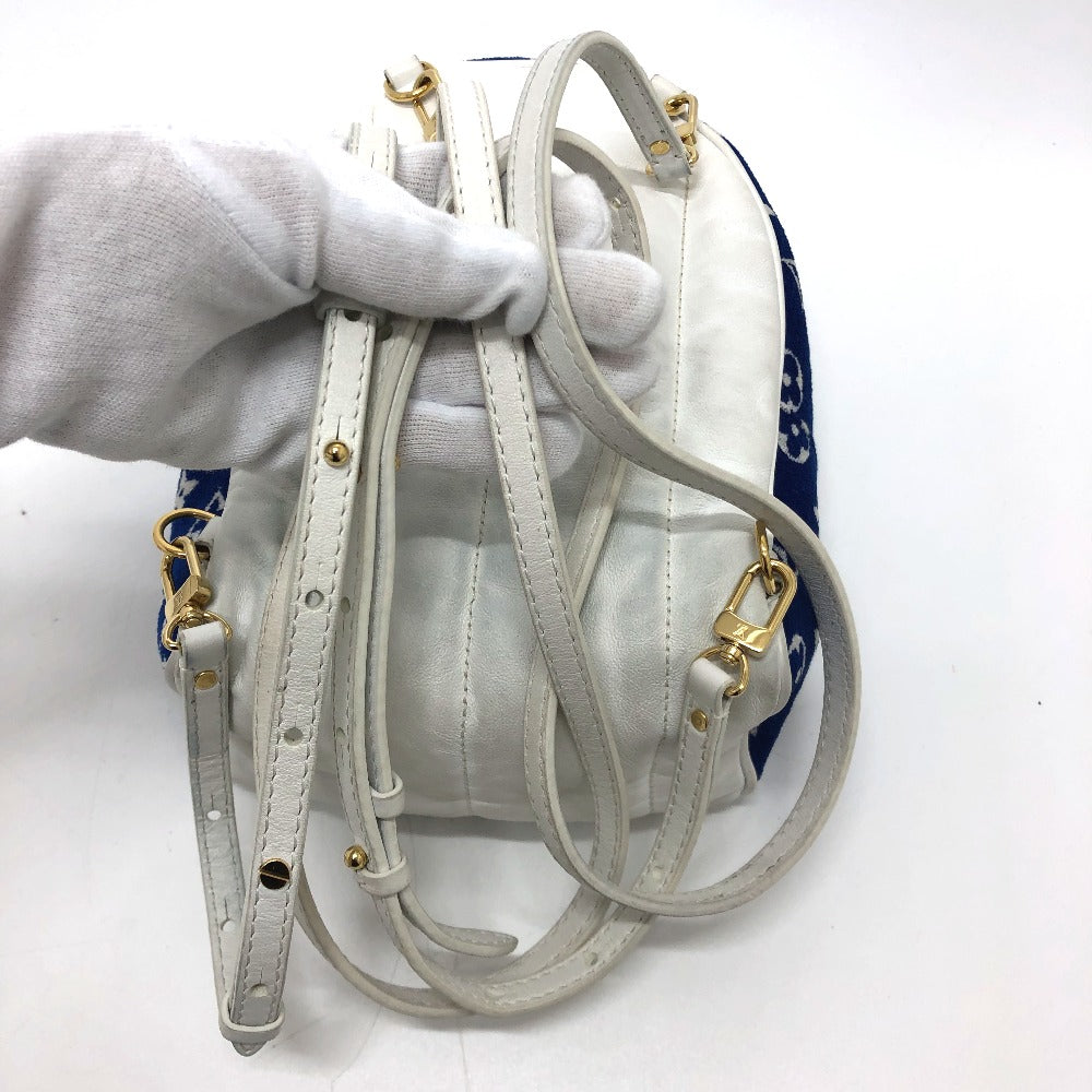 LOUIS VUITTON M46207 Monogram Jacquard Palm Springs Mini Backpack, Women's, Blue