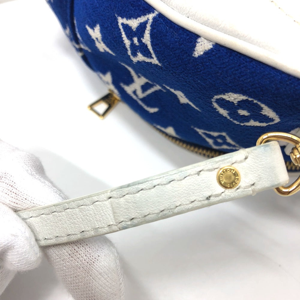 LOUIS VUITTON M46207 Monogram Jacquard Palm Springs Mini Backpack, Women's, Blue